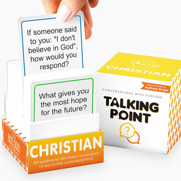 200 Conversation Cards for Christians Game - Explore Your Faith and Have Fun on Family Game Night, Bible Study or Youth Groups - Perfect for Church Groups, Couples Game Night, Easter Gifts