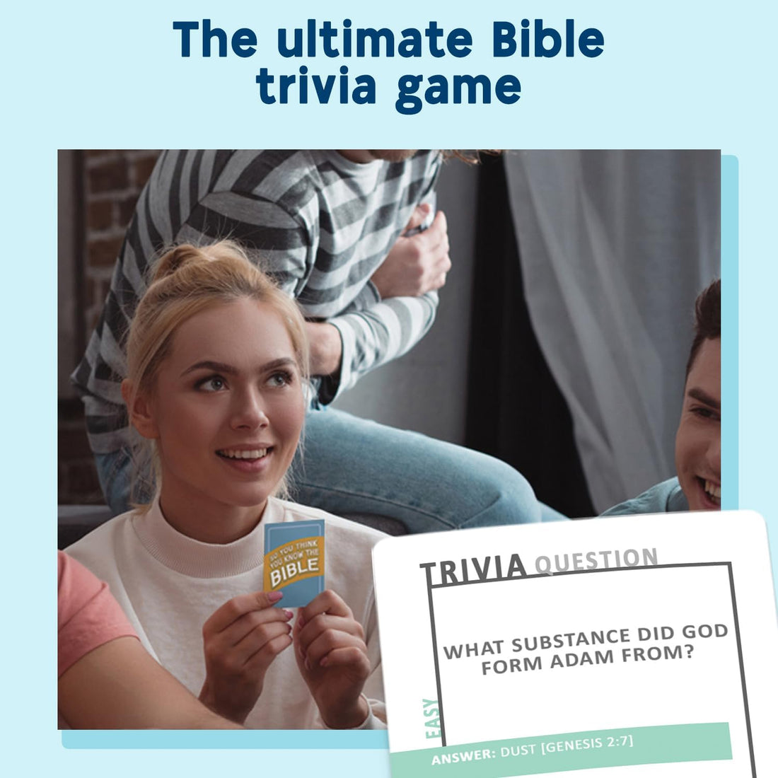 So You Think You Know The Bible, A Fun Bible Trivia Game for Families, Fellowships and Bible Study - A Great Christian Gift