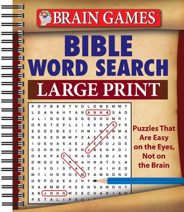 Brain Games - Bible Word Search (Large Print)