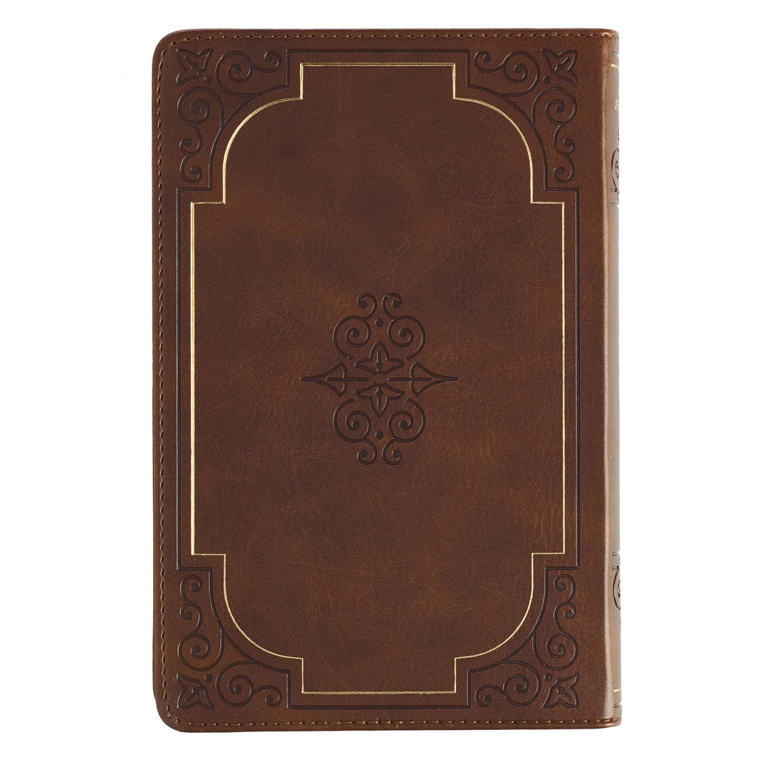 Walking with God Devotional - Brown Faux Leather Daily Devotional for Men & Women 365 Daily Devotions