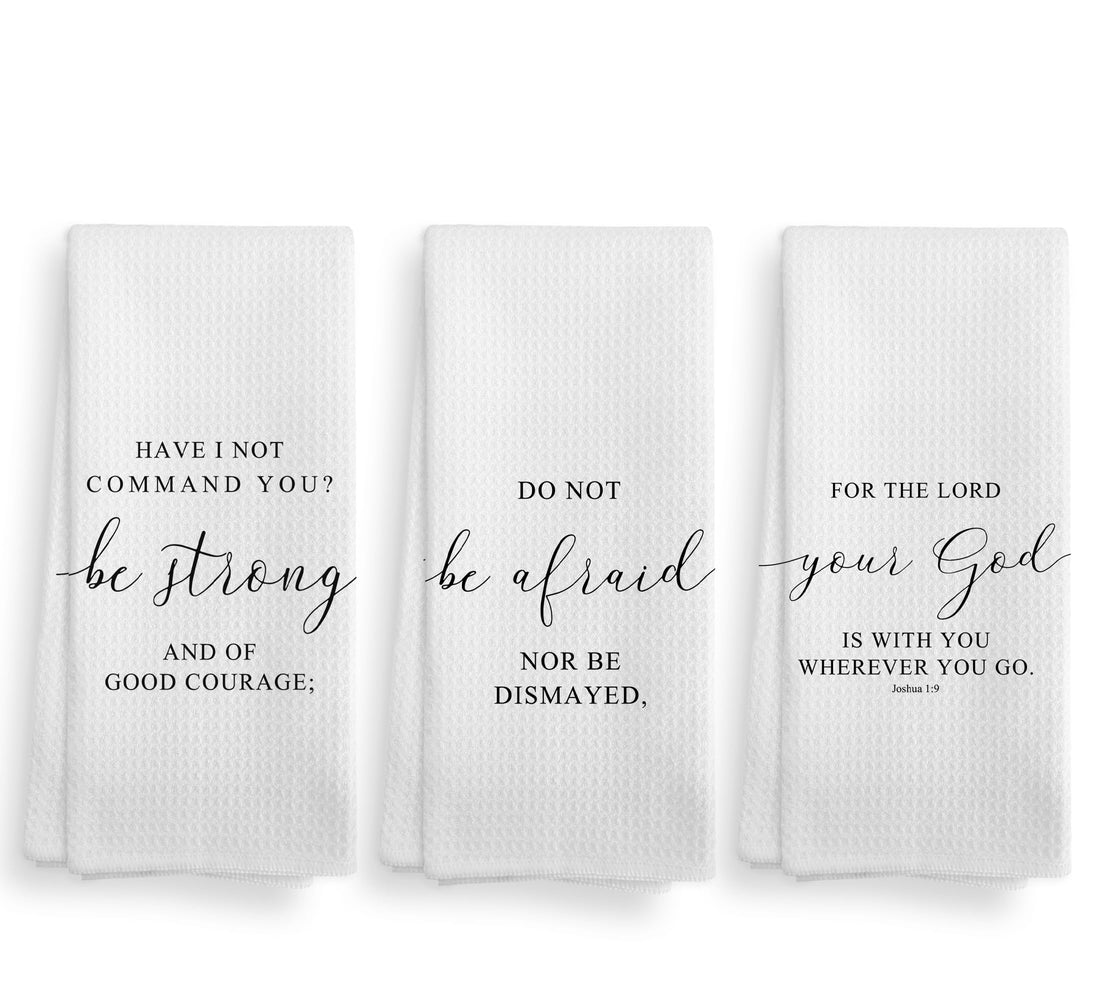 for It is by Grace Kitchen Towels and Dishcloths Set of 3, Motivational Absorbent Drying Cloth Hand Towels Tea Towels for Bathroom Kitchen,16×24 inches