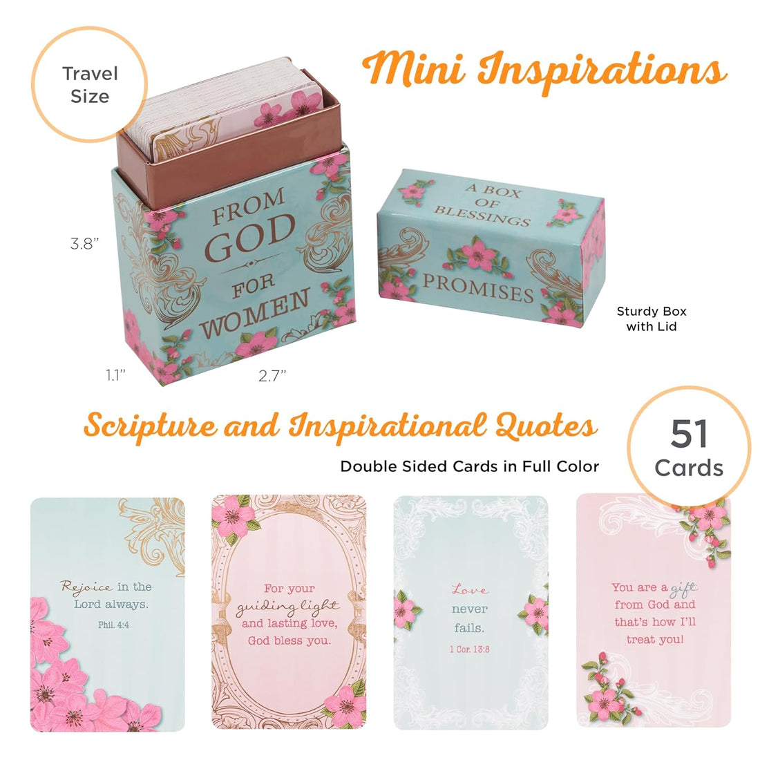 Promises From God for Women, Inspirational Scripture Cards to Keep or Share (Boxes of Blessings)