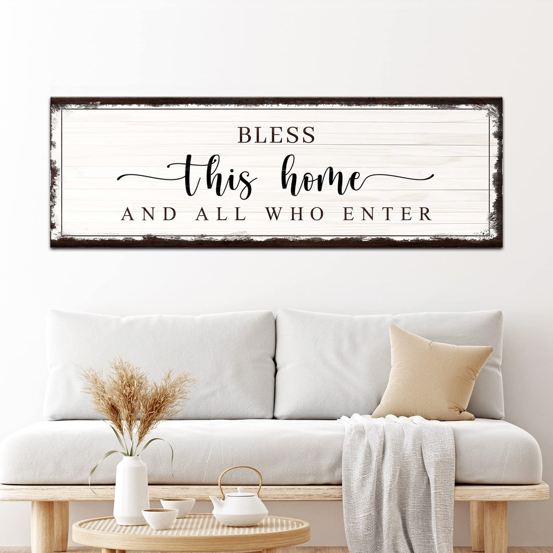 Tailored Canvases Christian Wall Art Decor - Religious Bible Verses Sign for Gifts, Home, Living Room & Bedroom - Inspirational Scripture Quotes Signs - Song of Solomon 3:4 I Have Found The One, 36x12in