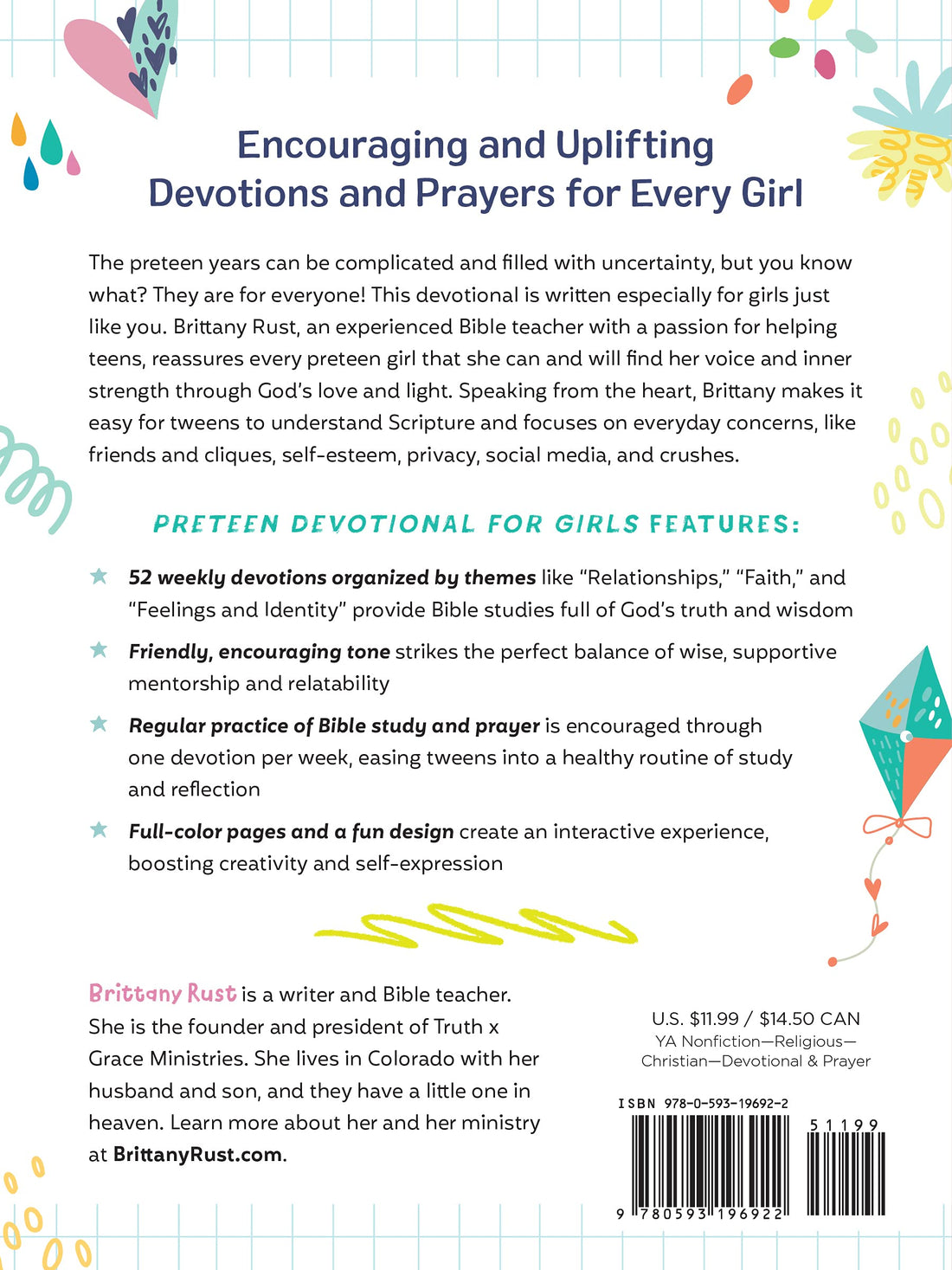 Preteen Devotional for Girls: 52 Weeks of Encouraging Devotions and Scripture for Tweens