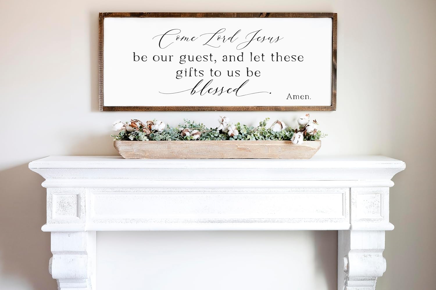 Come Lord Jesus be our guest sign