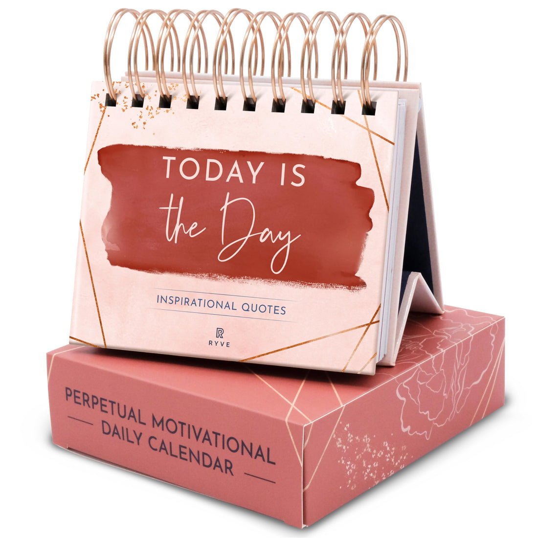 Motivational Calendar - Daily Flip Calendar with Inspirational Quotes - Inspirational Desk Decor for Women, Office Decor for Women Desk, Inspirational Gifts for Women, Desk Accessories for Women